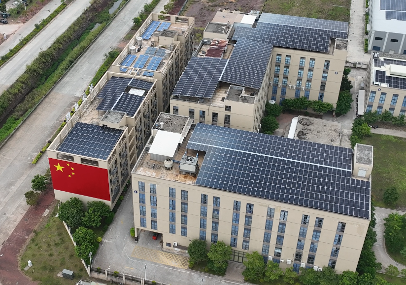 mk体育河源生产基地太阳能项目展示图