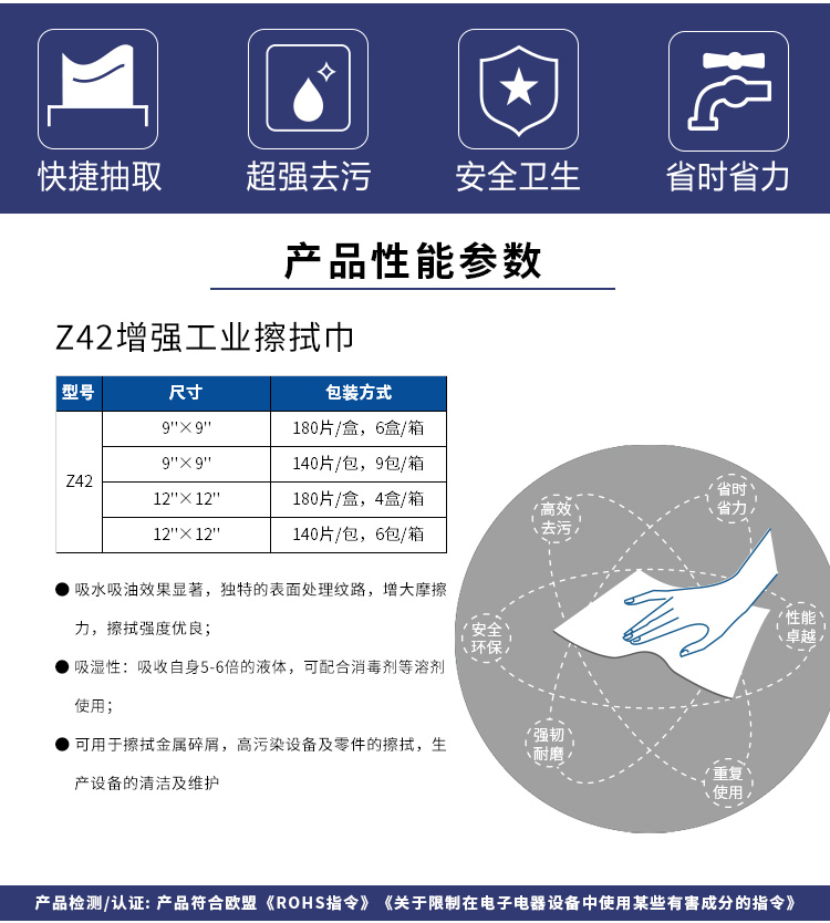 Z42 增强擦拭布产品详情图